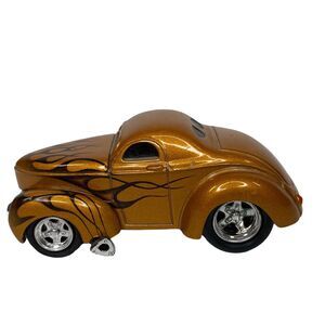 2001 Funline Willys Coupe Diecast Car Daimler‎ Chrysler Flames Muscle Machines